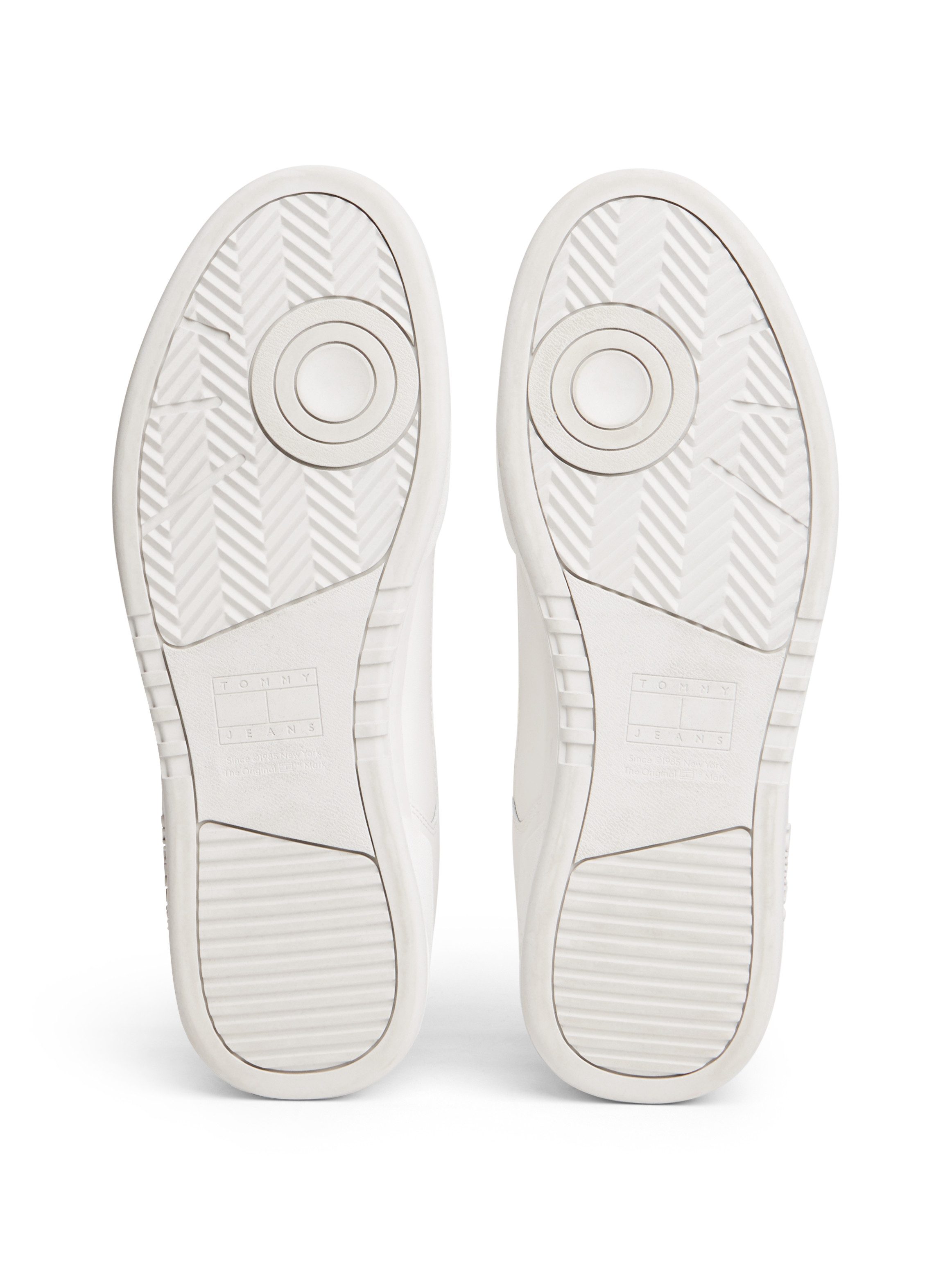 Tommy Jeans TOMMY JEANS PINPERF LTH BASKET Sneaker Freizeitschuh, Halbschuh, Schnürschuh mit farbiger Pasepellierung