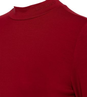 Sarah Kern Langarmshirt High-Neck-Shirt koerpernah mit Turtleneck