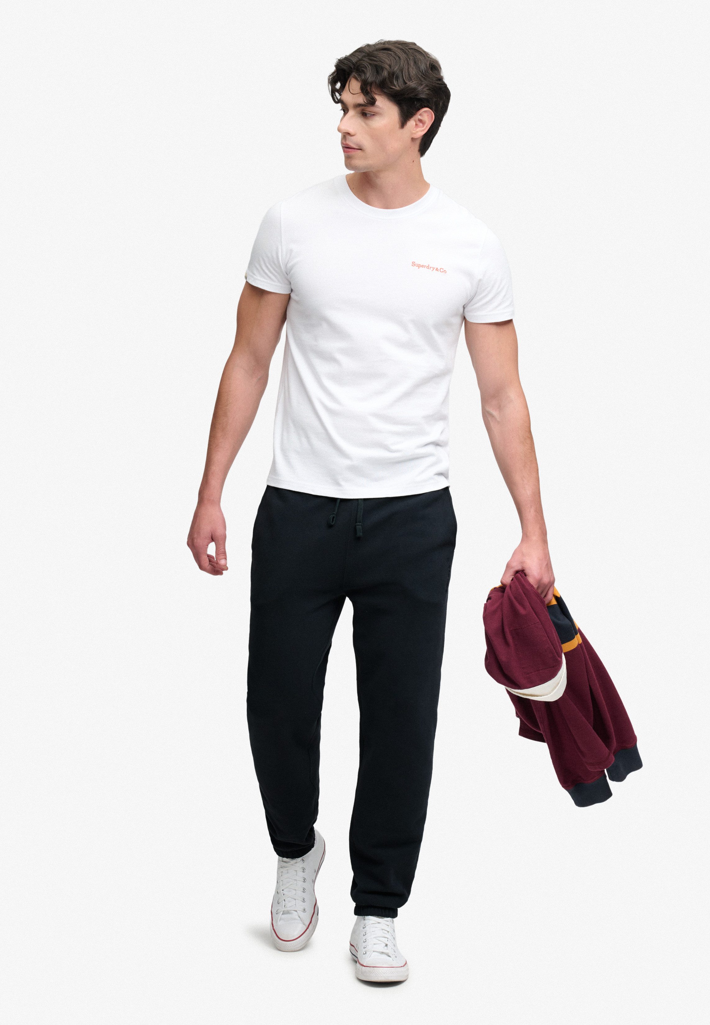 Superdry Sweathose ESSENTIAL COMPANY LOGO JOGGER Baumwollmischung, relaxed fit