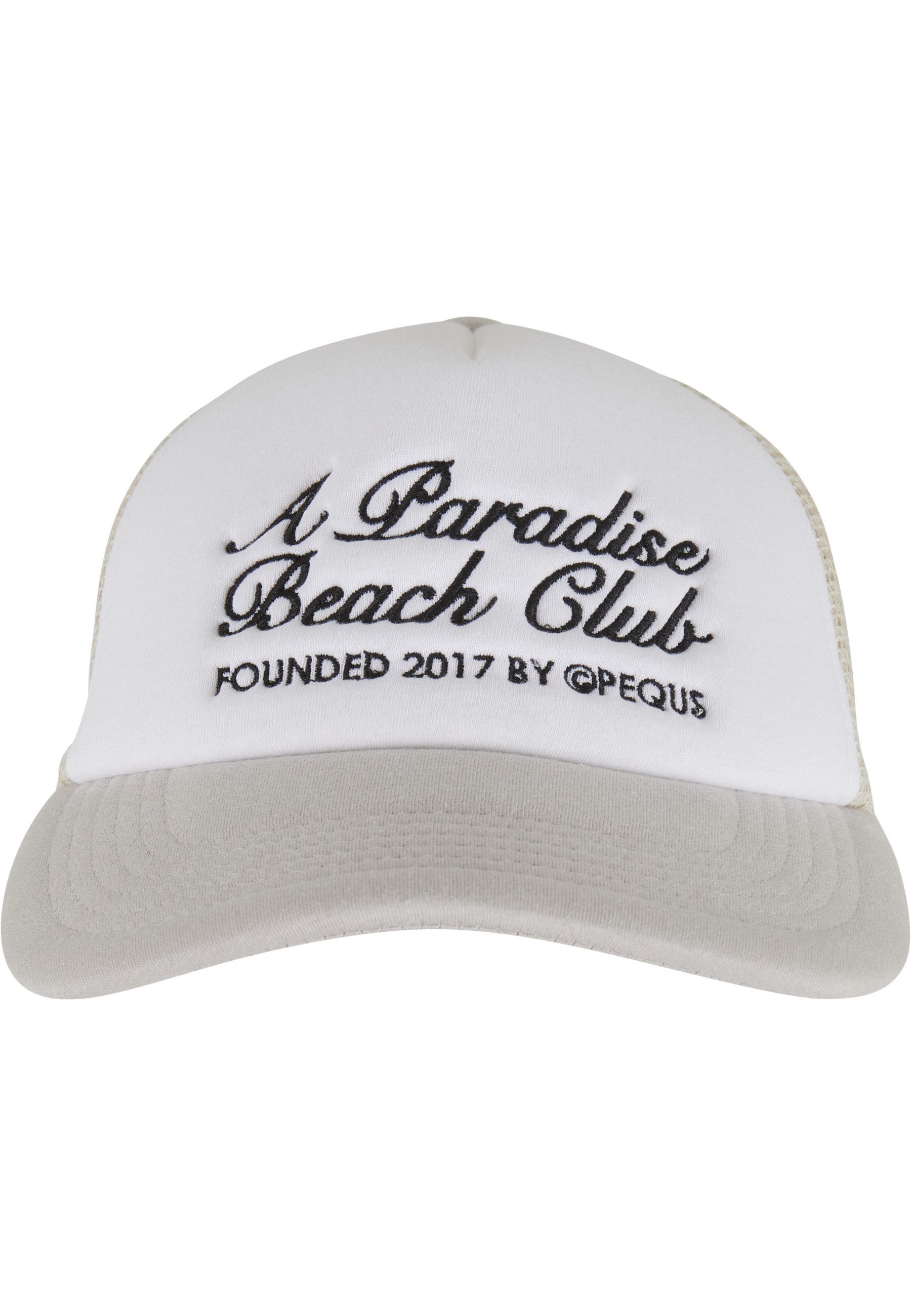 PEQUS Trucker Cap PEQUS PEQUS A Paradise Beach Club Curved Logo Trucker Cap
