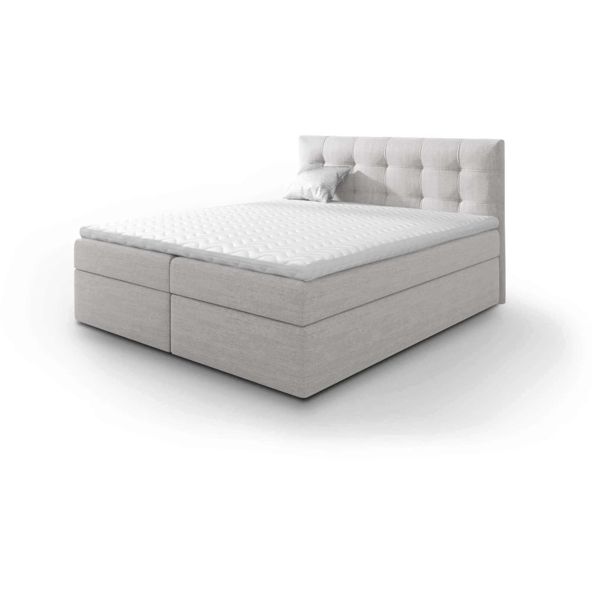 Beautysofa Boxspringbett Kontinentales mit Bettkasten TOPIQ (Bett für Schla günstig online kaufen