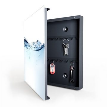 Primedeco Schlüsselkasten Magnetpinnwand mit Glasfront Wasser bewegend (1 St)