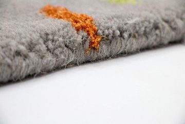 Wollteppich Designer Teppich handgetuftet silber, morgenland, rechteckig, Höhe: 18 mm