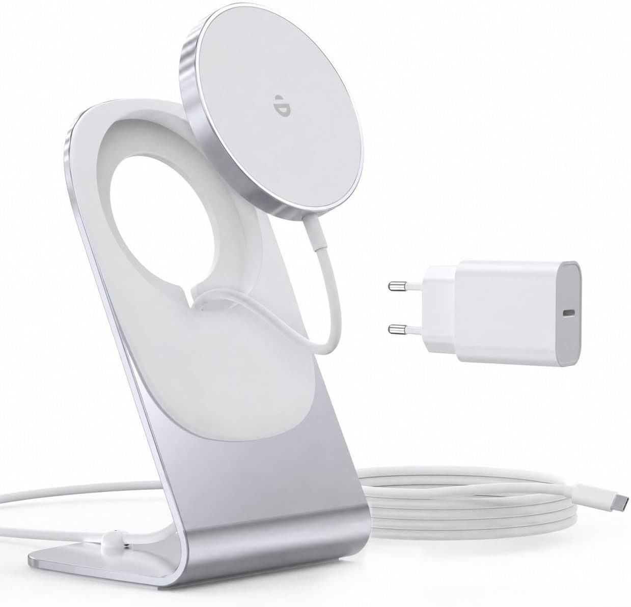 FELIXLEO Wireless Charger MagSafe Ladegeraet 15W fuer iPhone AirPods magnetisches Ladekabel