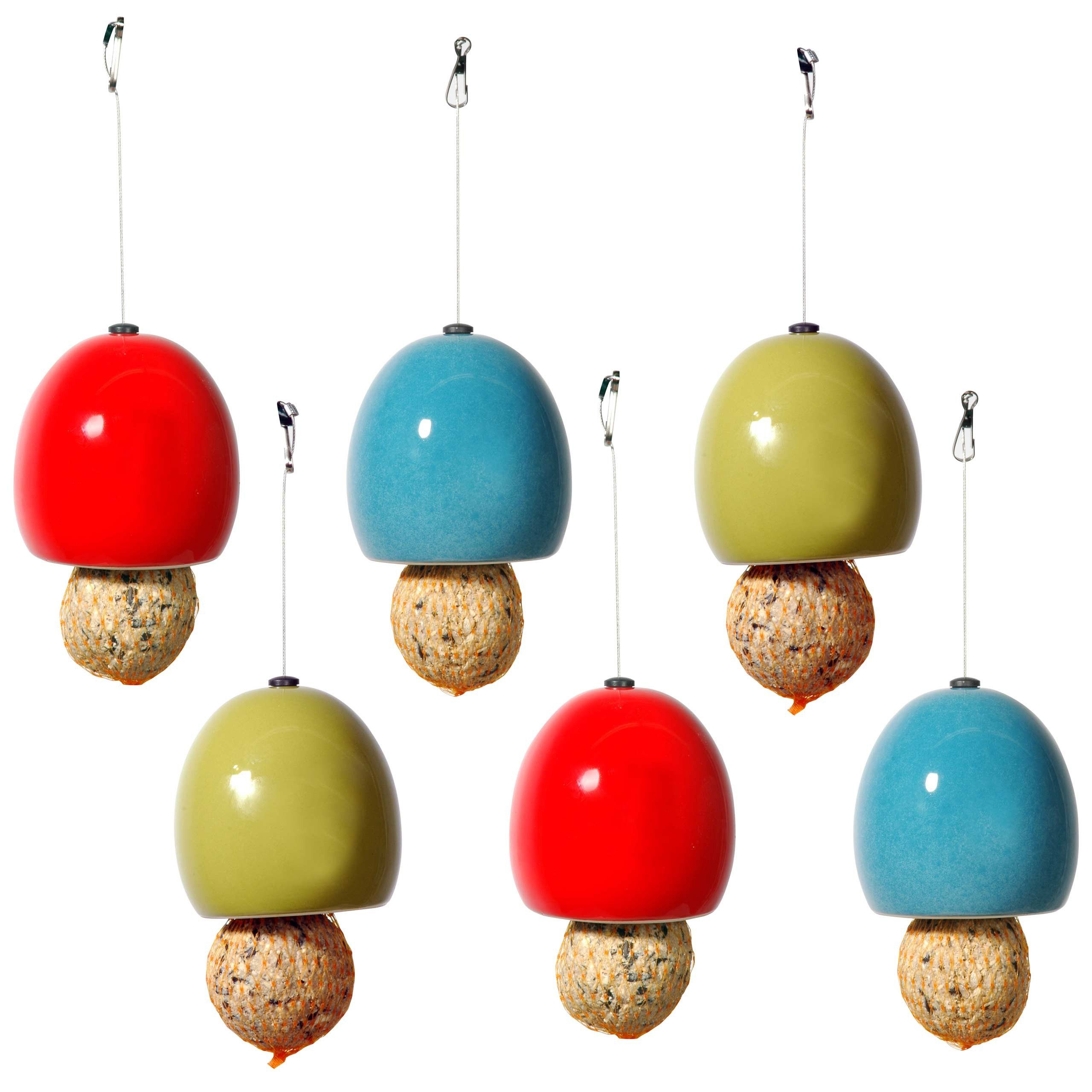 LUXUS-VOGELHAUS Futterhaus Vogelhaus Keramik-Futterspender "Knödel"