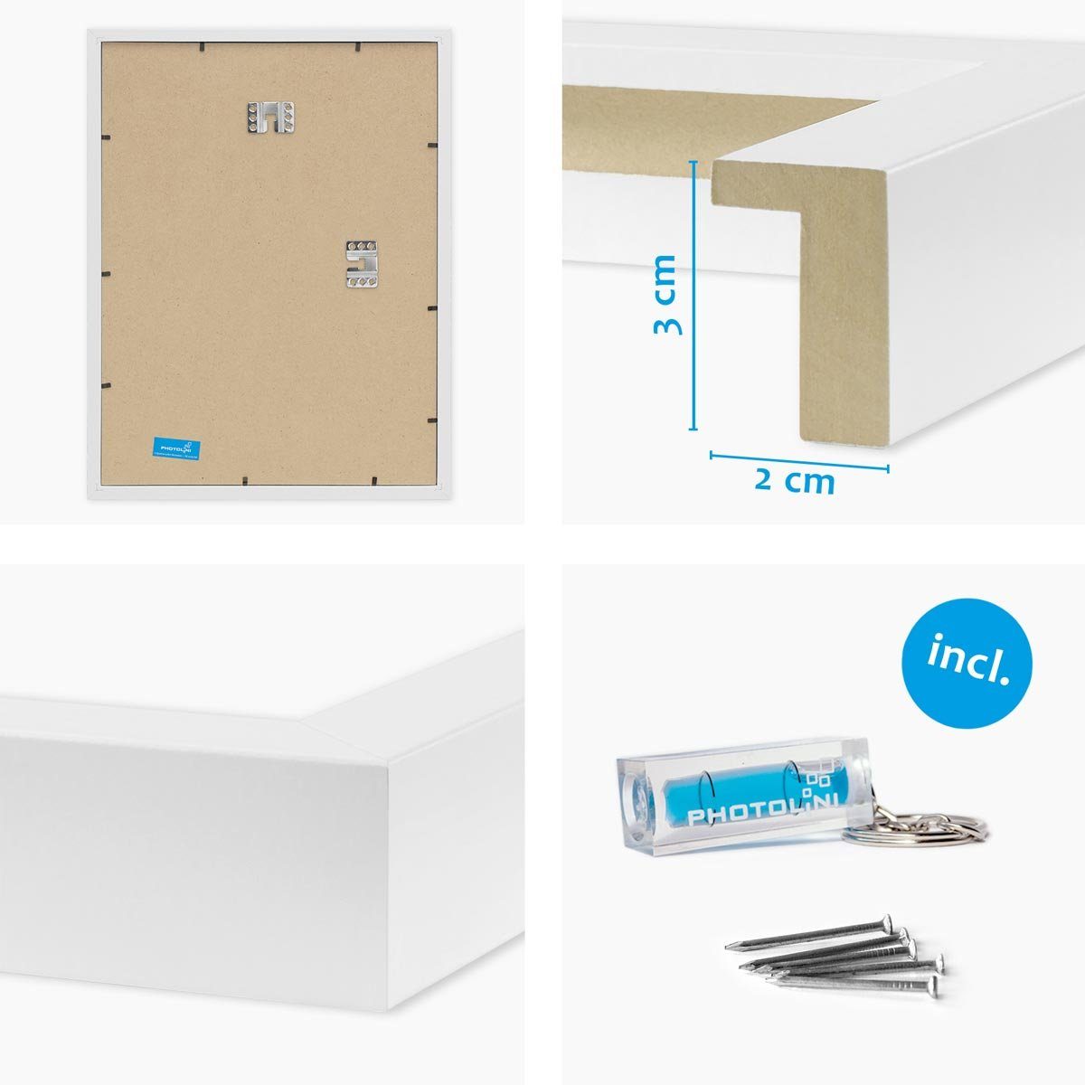 PHOTOLINI Bilderrahmen 2er Set 3D-Rahmen mit günstig online kaufen