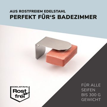 bremermann Seifenhalter Magnet-Seifenhalter PUREZZA – hängende Seife durch Magnet – matt