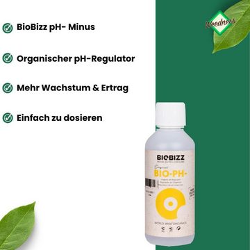 Weedness Pflanzendünger BioBizz Bio pH- Minus Flüssig pH-Heber Grow Anbau Dünger, 250 ml
