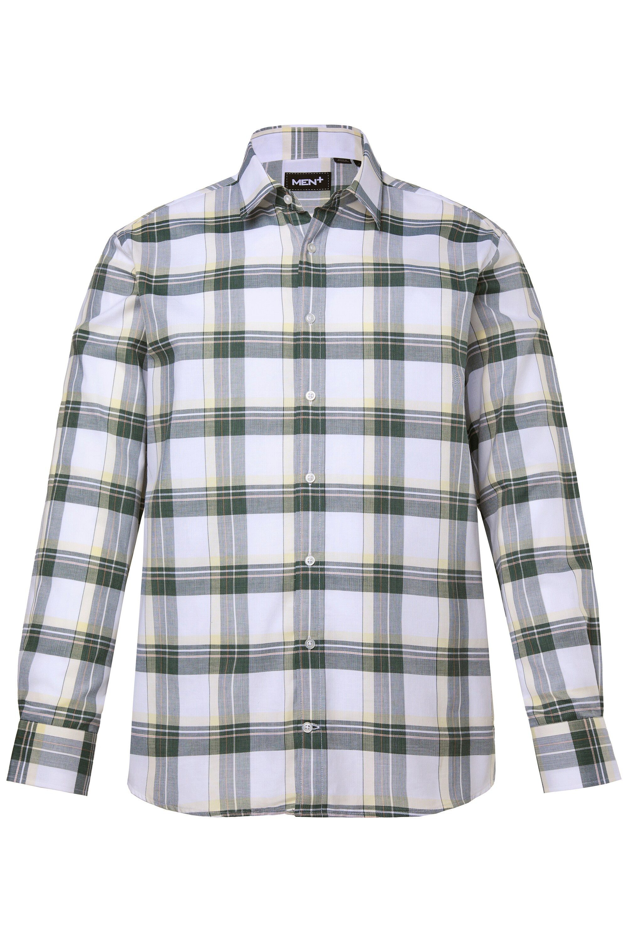 Men Plus Businesshemd Men+ Karohemd Langarm Kentkragen Comfort Fit günstig online kaufen