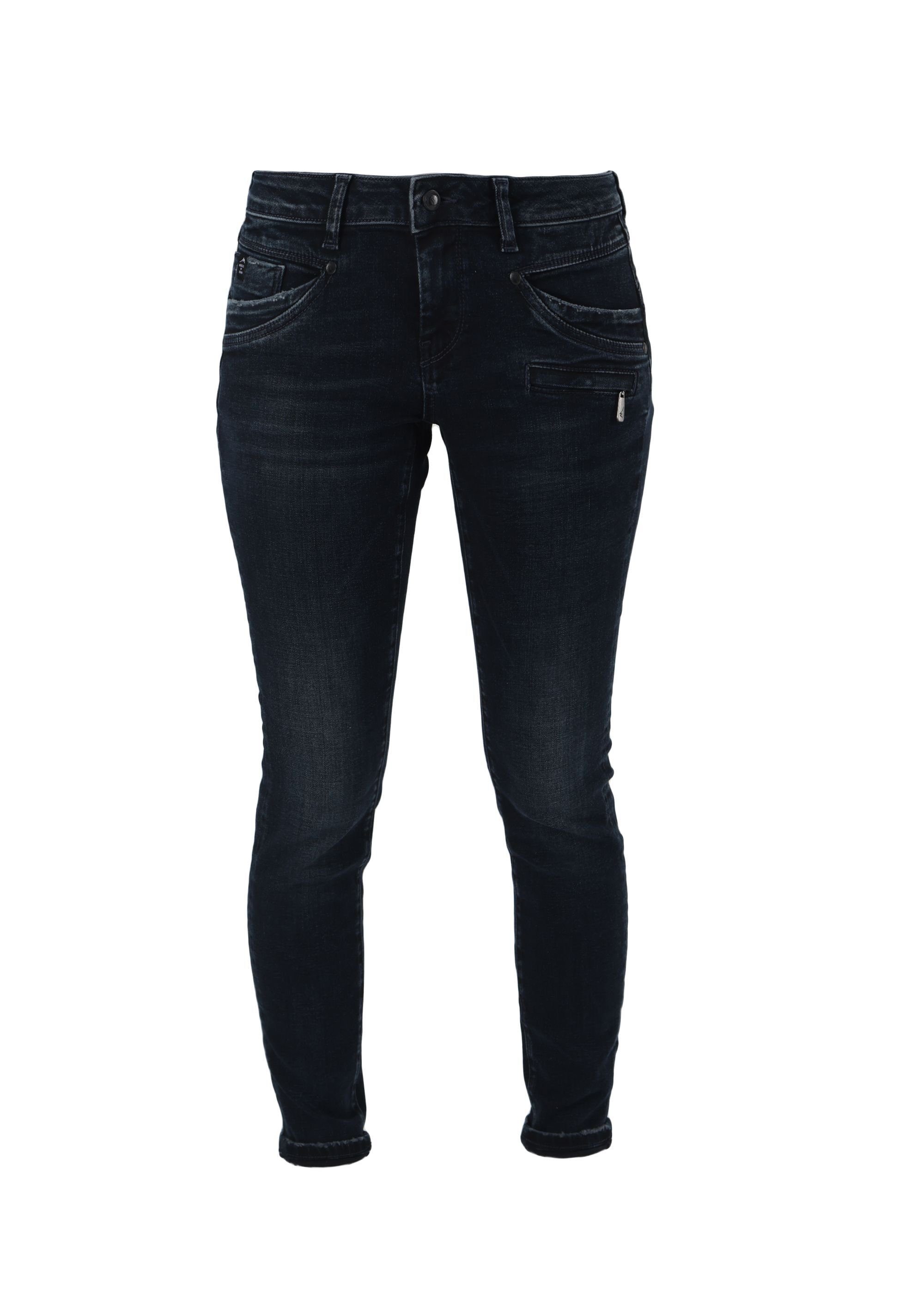 Miracle of Denim Skinny-fit-Jeans Suzy Slip Blue Look im Black Used