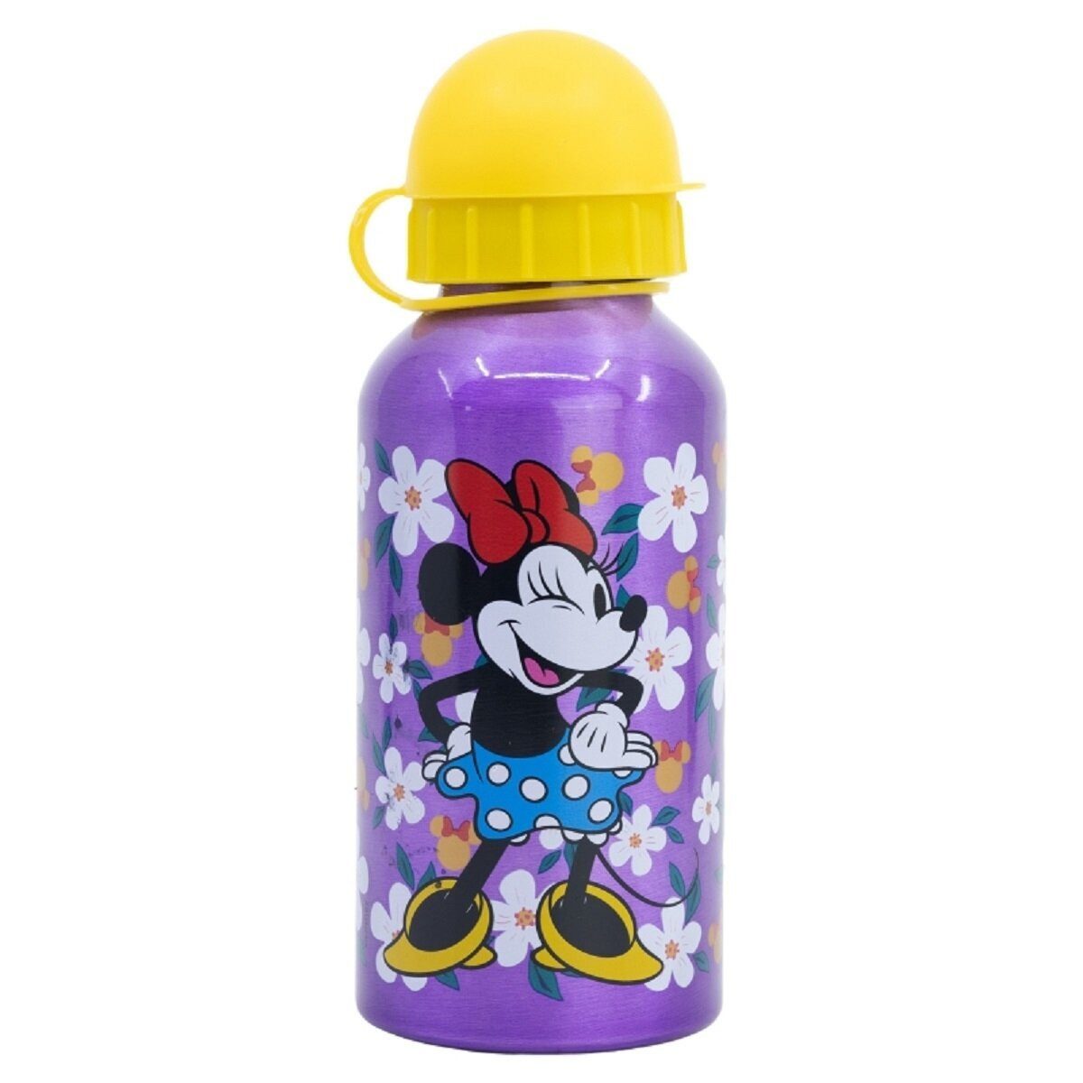 Disney Trinkflasche Disney Minnie Trinkflasche Aluminium, 400ml, mit Sicherheitsverschluss