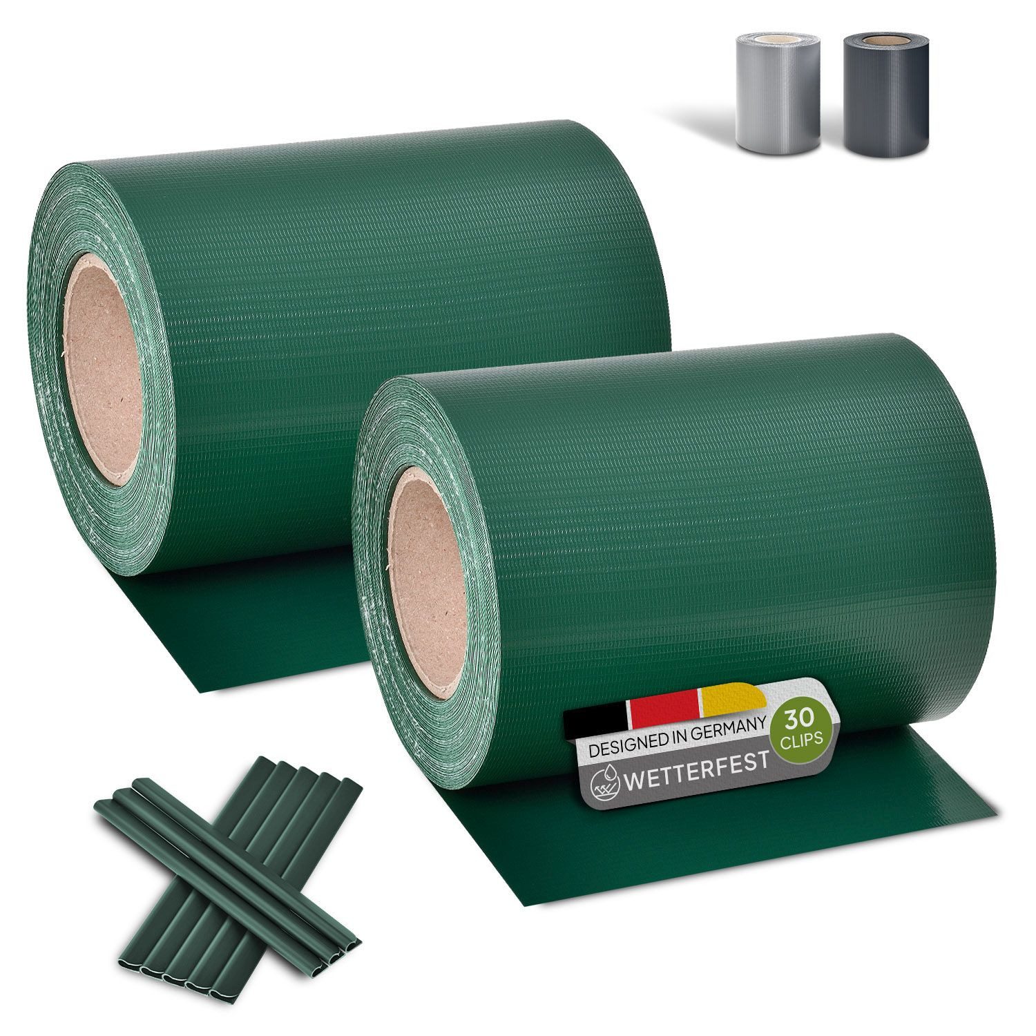 Juskys Sichtschutzstreifen PVC Sichtschutzstreifen 2er Set, günstig online kaufen