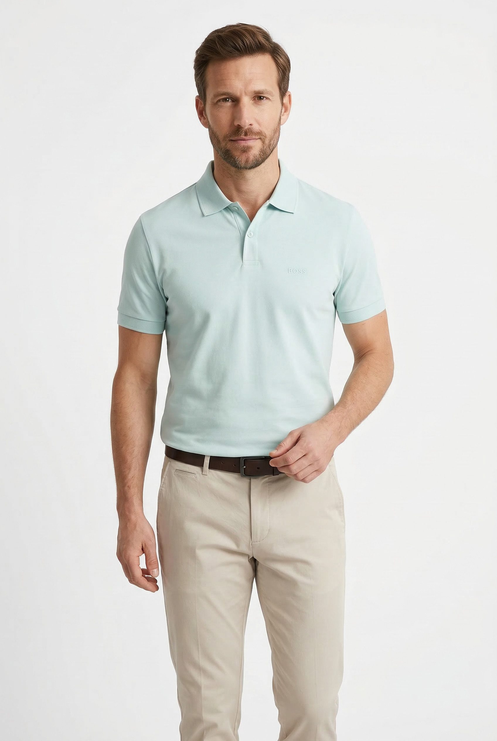 BOSS GREEN Poloshirt Pio 2 Jersey Regular Fit Cotton Jersey Polo, pflegeleicht 100% Baumwolle
