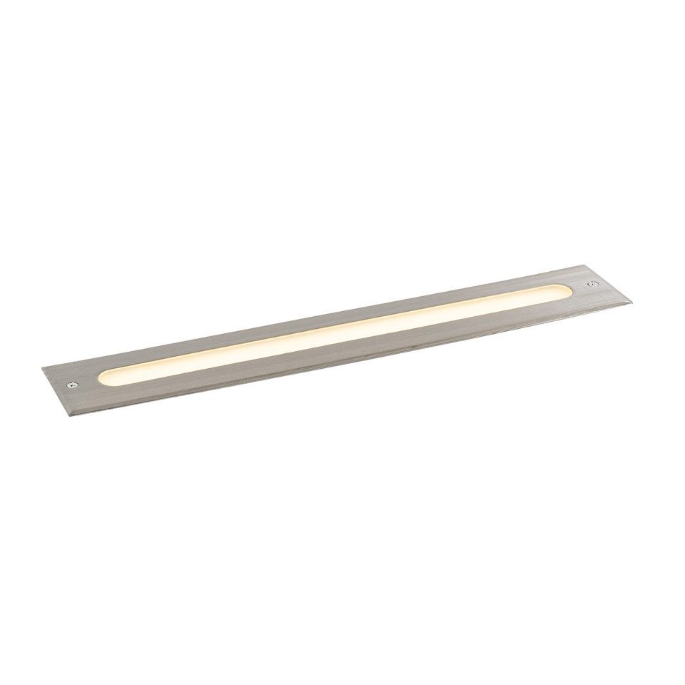 Qazqa Gartenstrahler Eline, LED fest integriert, (nicht austauschbare) LED, Stahl, Modern, Aluminium, 1-flammig