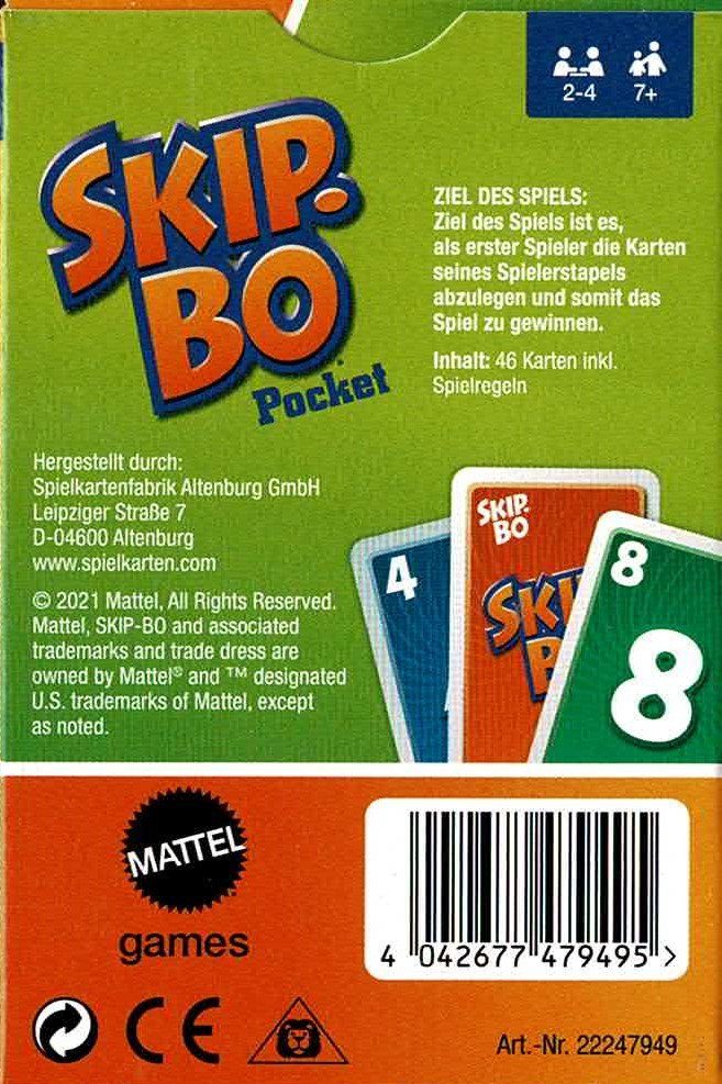 Skip-Bo Pocket Version für 2-4 Spieler ab 7 Jahren