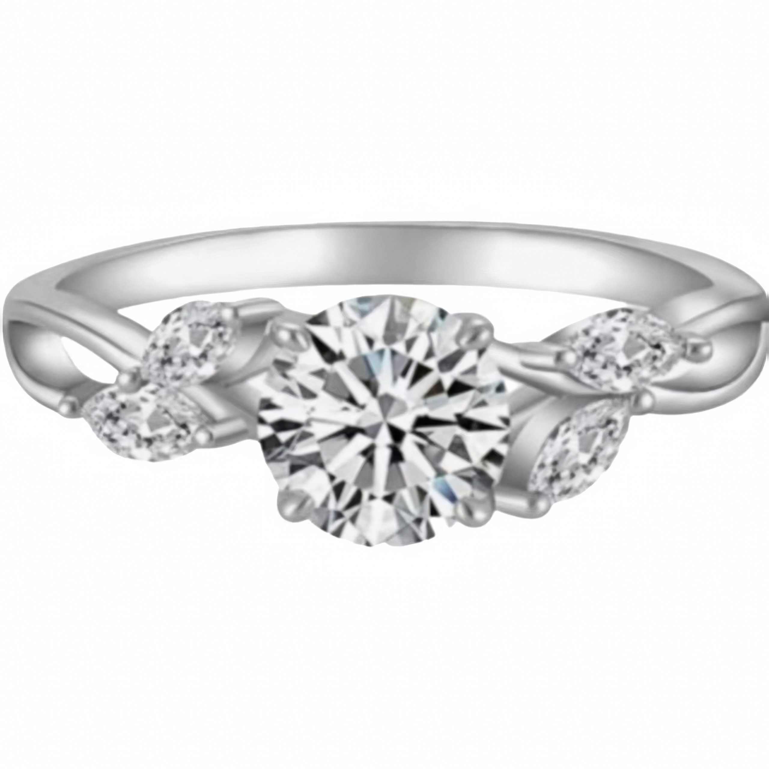 Diamantring ring gold damen 585 echtgold,1ct D Vs1 wedding ring,engagement ring