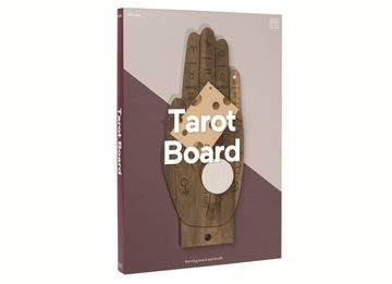 DOIY Schneidebrett Secret Board Tarot, Akazien-Holz, Edelstahl, (Schneide- & Servierbrett, 1-St., handförmig, graviert, inkl. Messer), ca. 42 x 17,5 x 1,5 cm