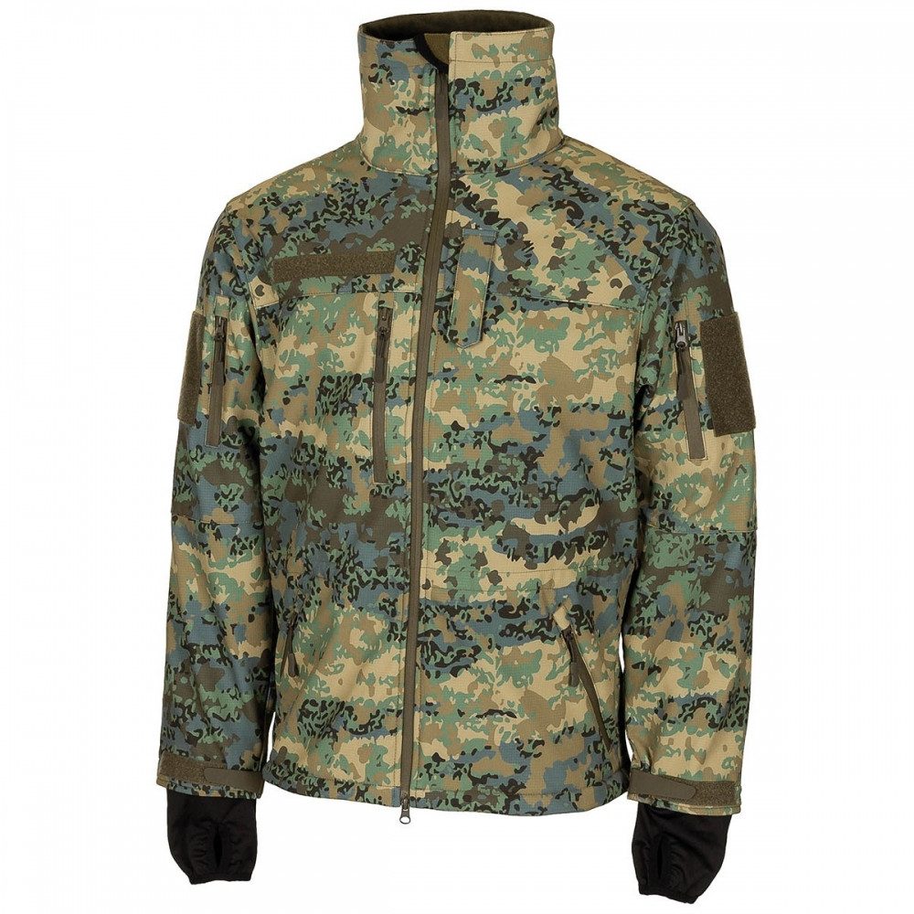 MFH Softshelljacke Softshell Jacke XXL Softshell-Material für Wetterschutz in Grau