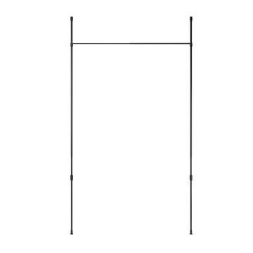 Vorhangstange Anywhere Rod Ausziehbare Vorhangstange und Raumteiler, Umbra, geklemmt, in Schwarz, 316x175cm