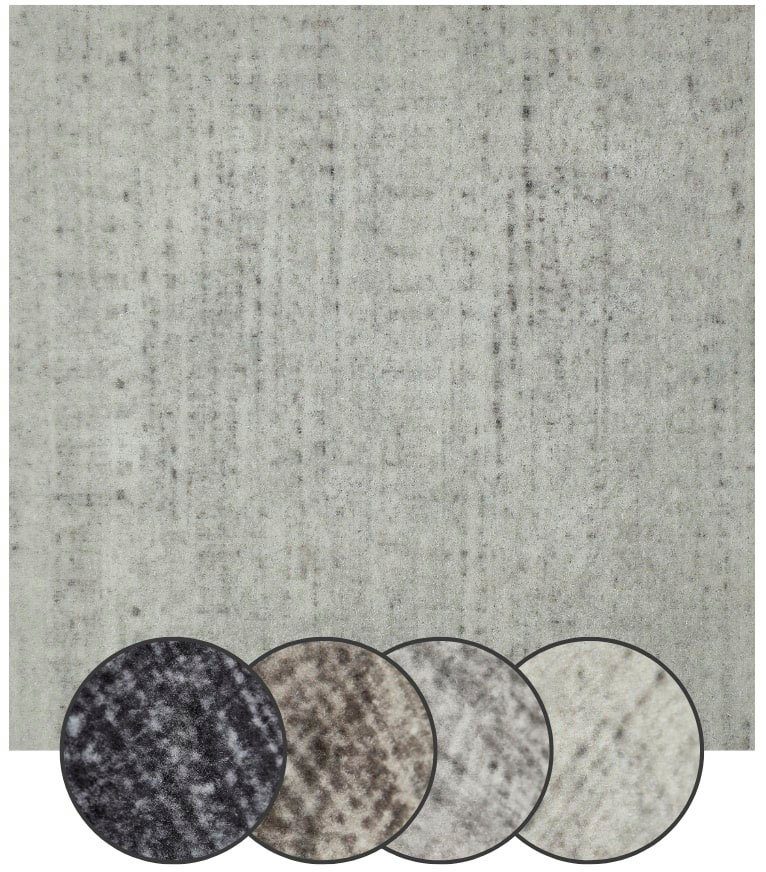 Teppichfliese Paris Nadelfilz, Andiamo, quadratisch, Höhe: 4 mm, 40x40 cm, selbstklebend, robust & strapazierfähig, 25 Stück (4 qm) beige/grau