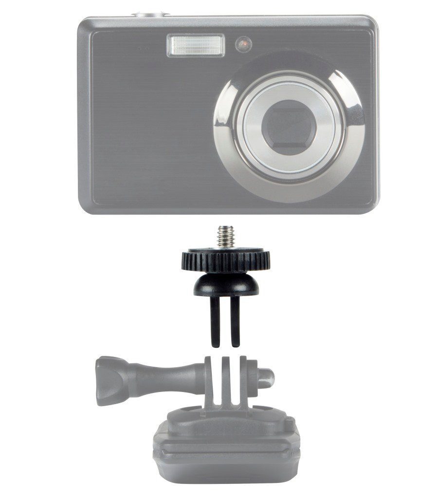 Kamera 1/4 Zoll Stativadapter mit GoPro ActionCam Befestigung NEU 