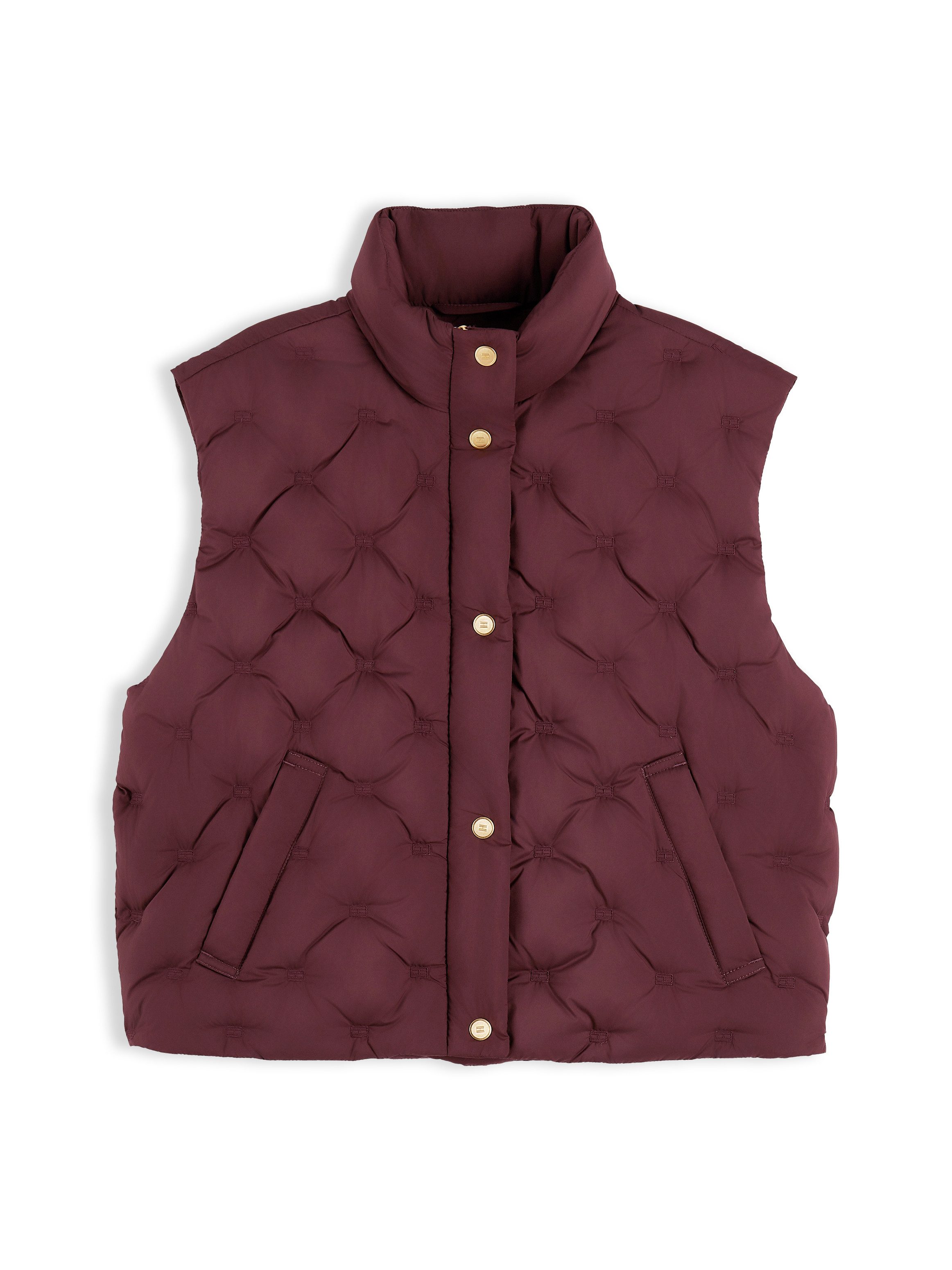 Tommy Hilfiger Steppweste LW DOWN FLAG QUILT VEST Kunstfaser – Bild 5 von 5