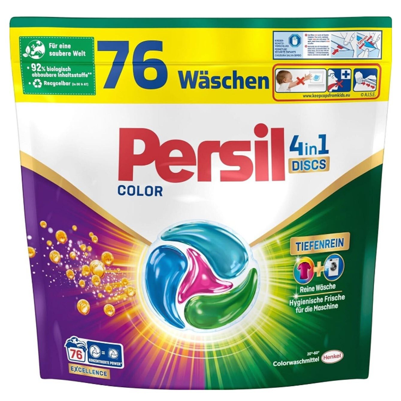 Persil Persil Discs 4 in 1 Color 76 Stück Vollwaschmittel Vollwaschmittel (76-St)