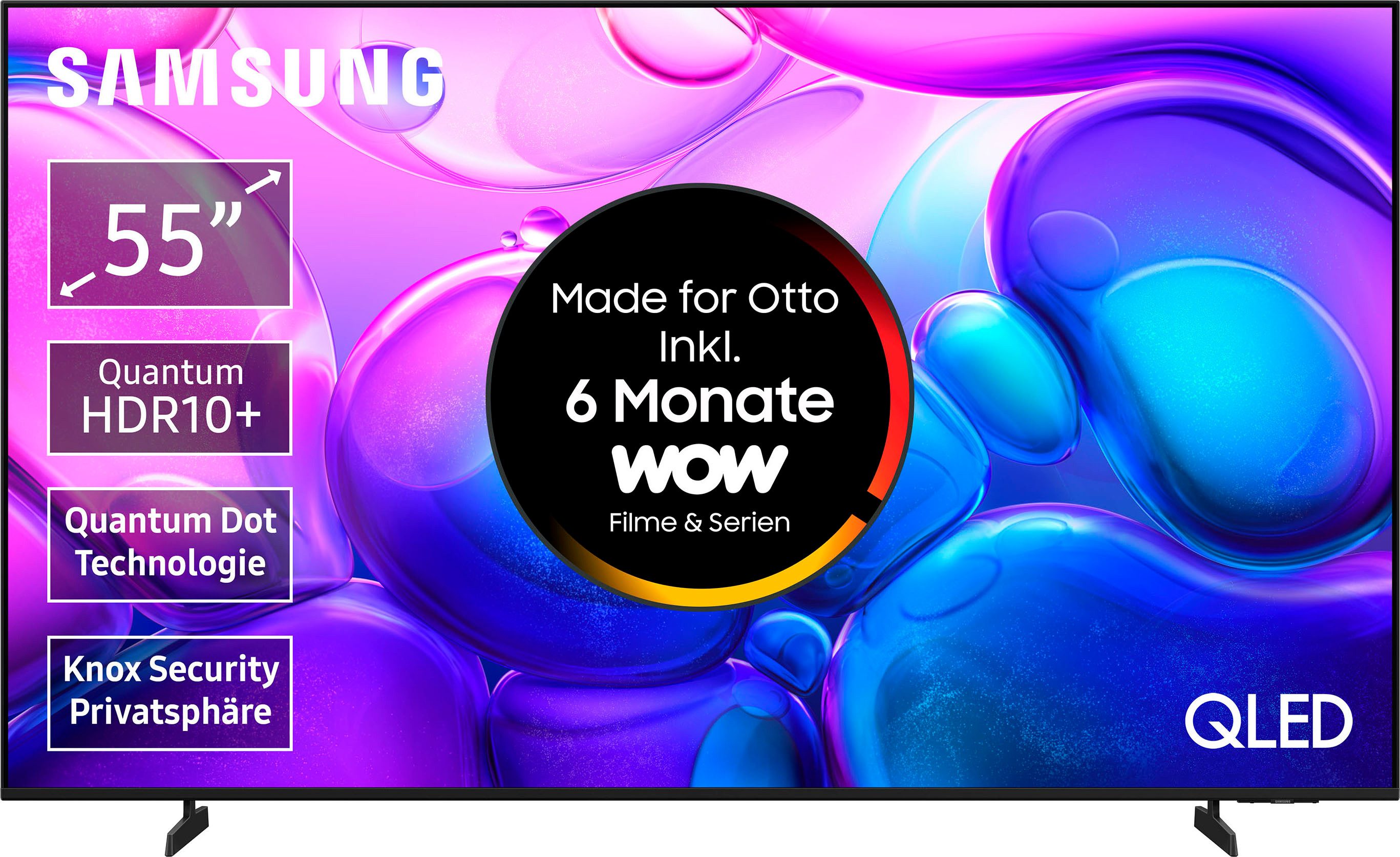 Samsung GQ55Q6FAAU QLED-Fernseher (138 cm/55 Zoll, 4K Ultra HD, Smart-TV)