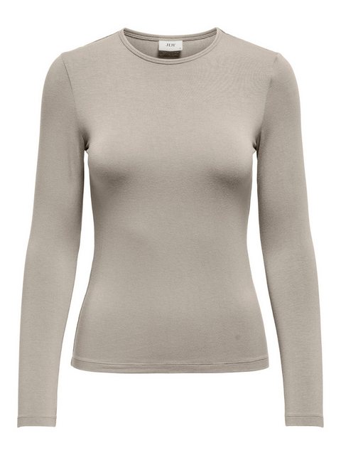 JACQUELINE de YONG T-Shirt Slim Fit Rundhals Elegant JDYMILA L/S O-NECK TOP günstig online kaufen