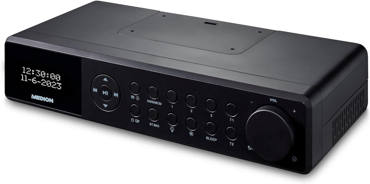 Medion® MEDION MD43660 E66660 Stereo Unterbauradio Küchenradio DAB+ Bluetooth Küchen-Radio (AM/FM MW/UKW DAB+, 3 W)