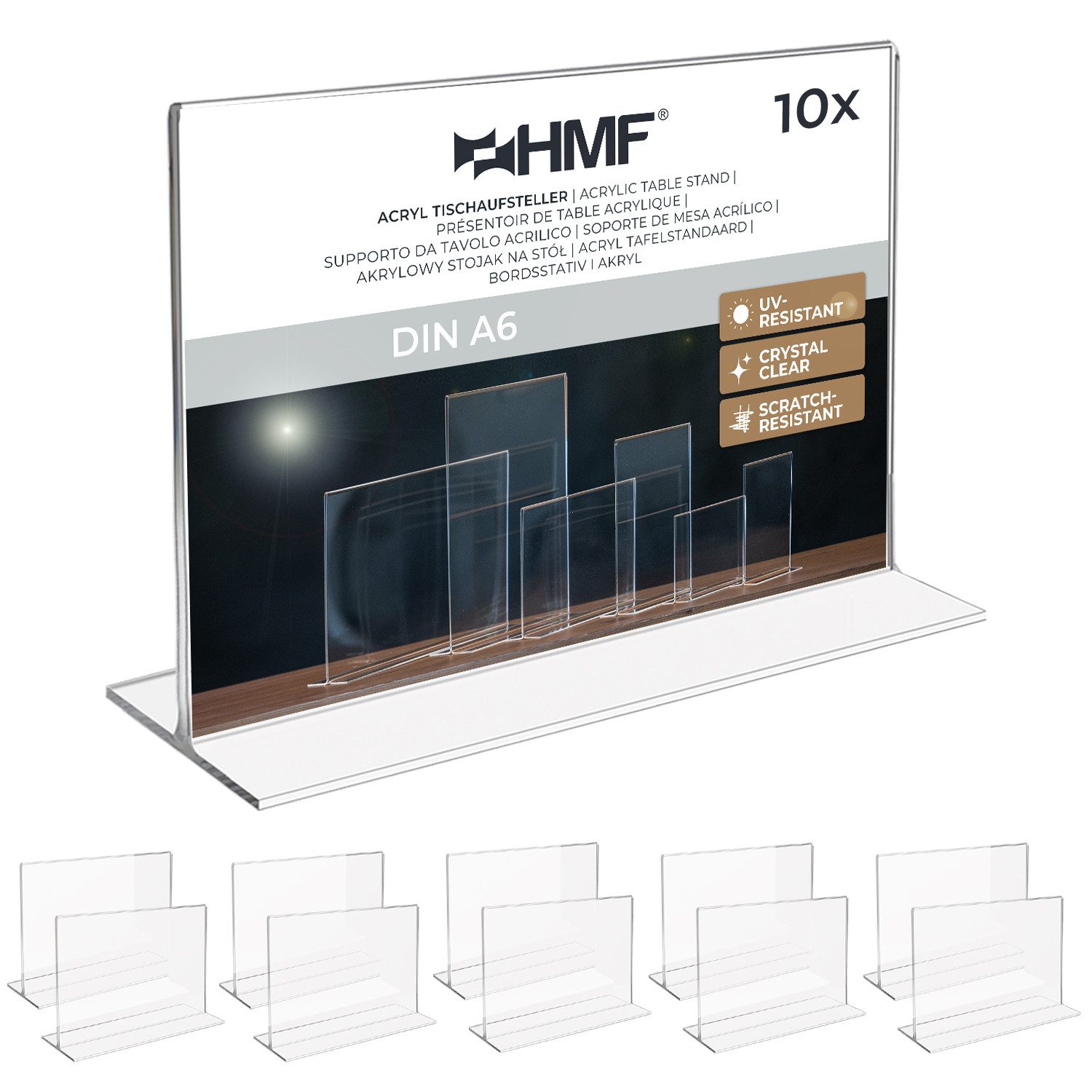 HMF Bilderrahmen 4692 Acryl Tischaufsteller gerade, günstig online kaufen