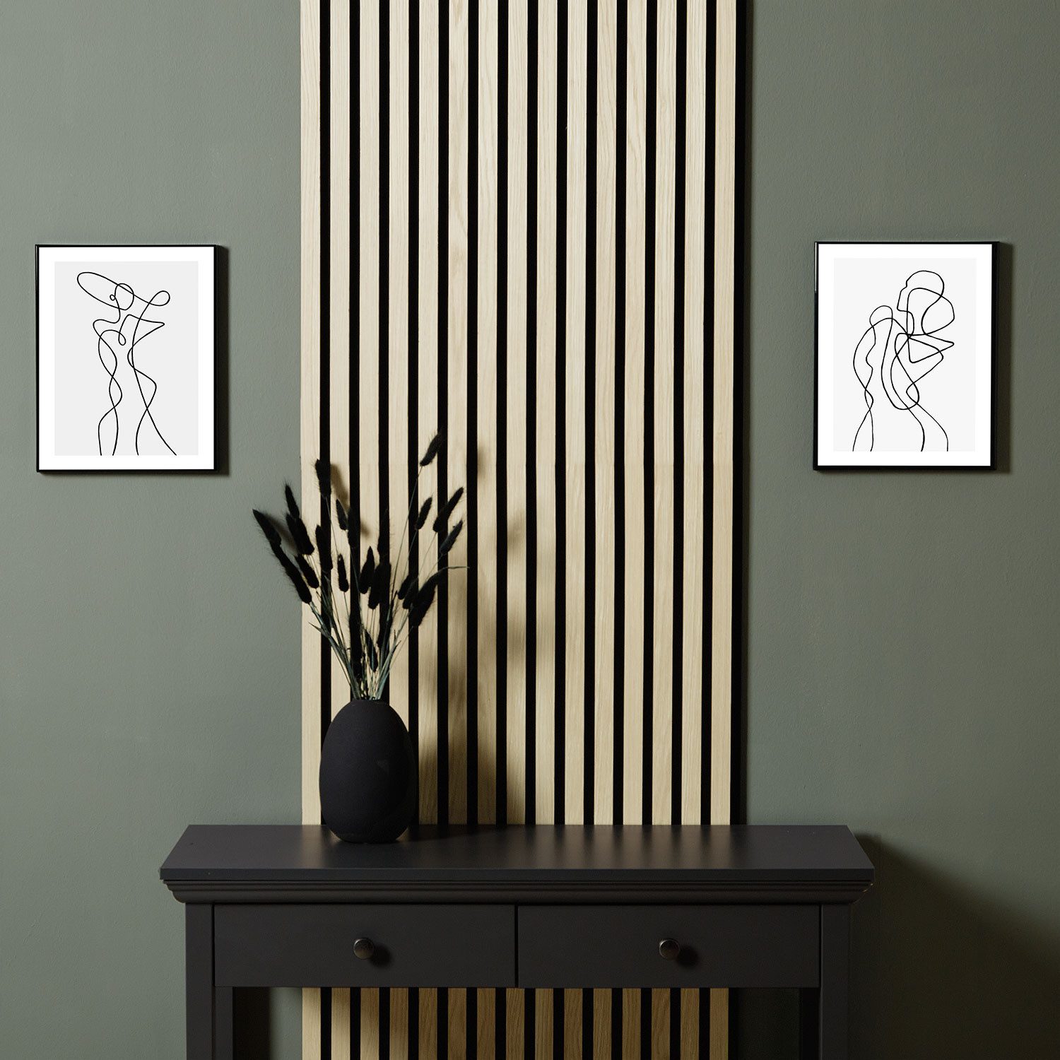 Homestyle4u Wandpaneel 60x60/60x120 cm 1/2/4 Akustikpaneelee günstig online kaufen