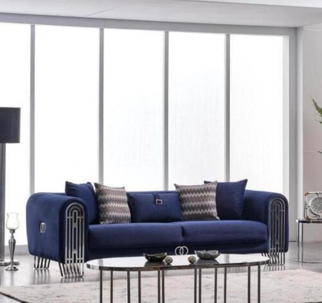 Couch Europa Couchen in Wohnzimmer-Set 2tlg, + 1x 3-Sitzer ohne Sitzer JVmoebel Sofa Couchtisch), 1x Luxus Sofagarnitur 3+1 (2-St., Made Polster Möbel Sessel