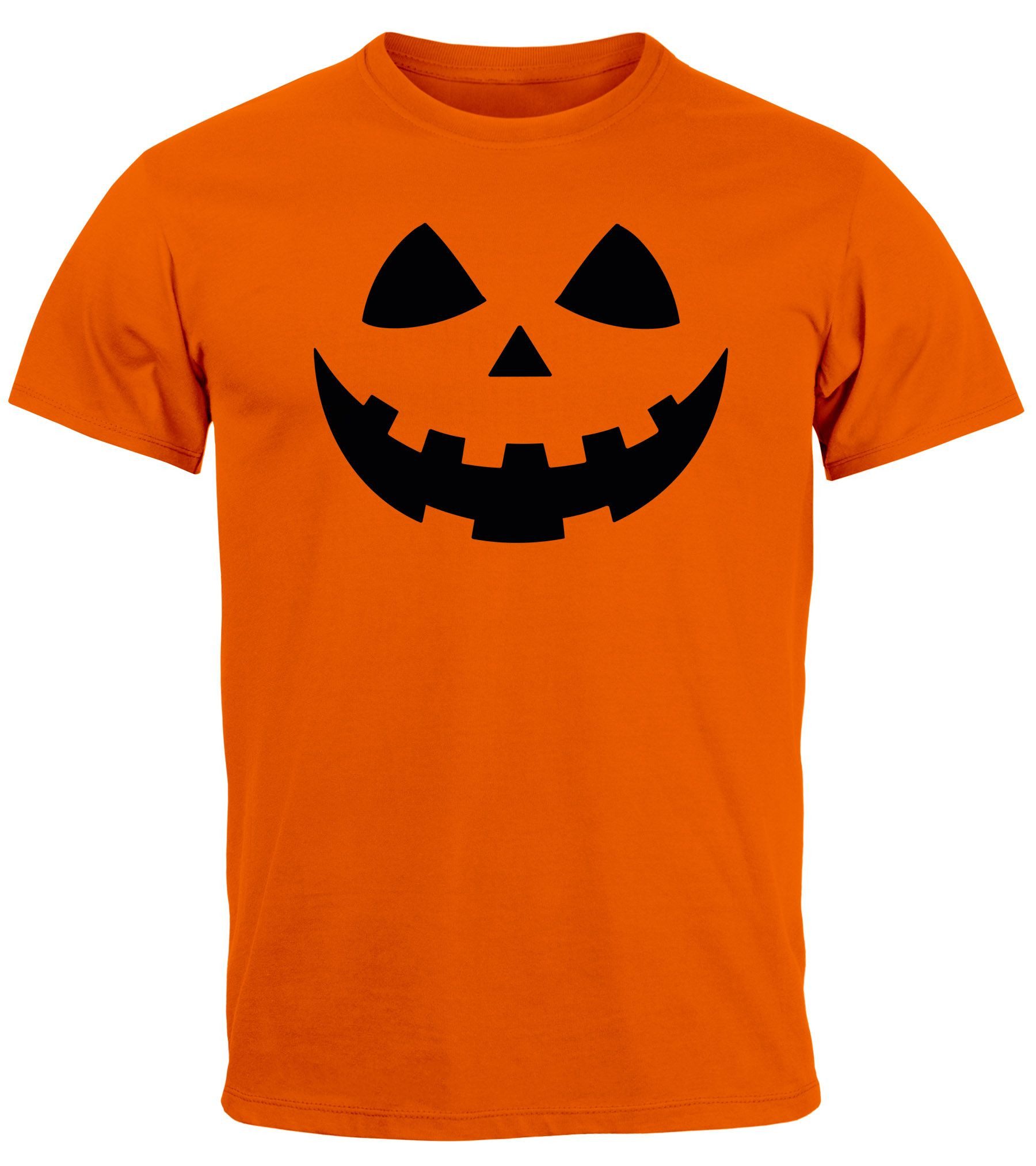 MoonWorks Print-Shirt Herren T-Shirt Kürbis Halloween günstig online kaufen