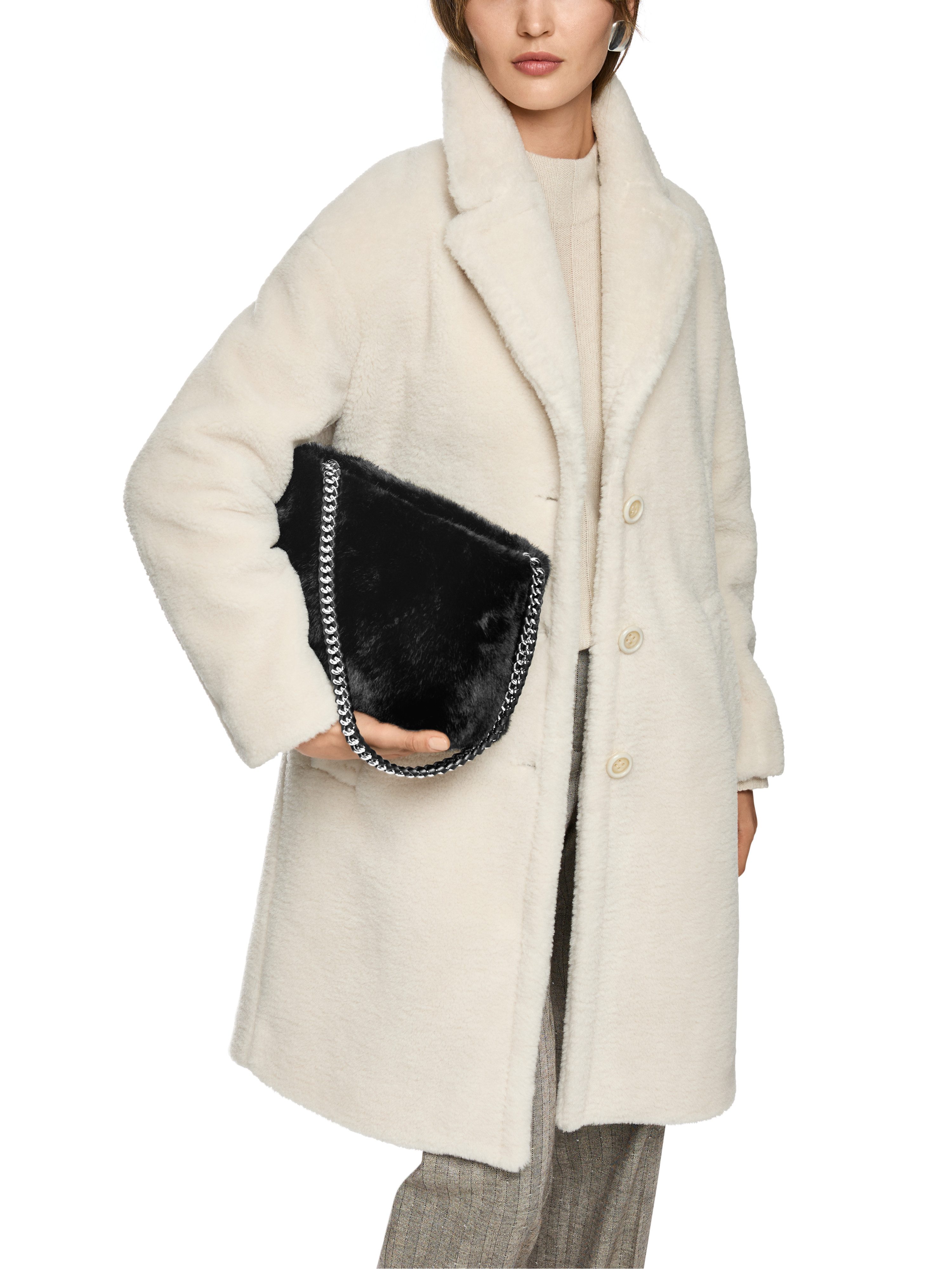 Marc Cain Schultertasche Collections City Tour, Damen Abendtasche, Clutch, Handtasche mit Ketten Riemchen