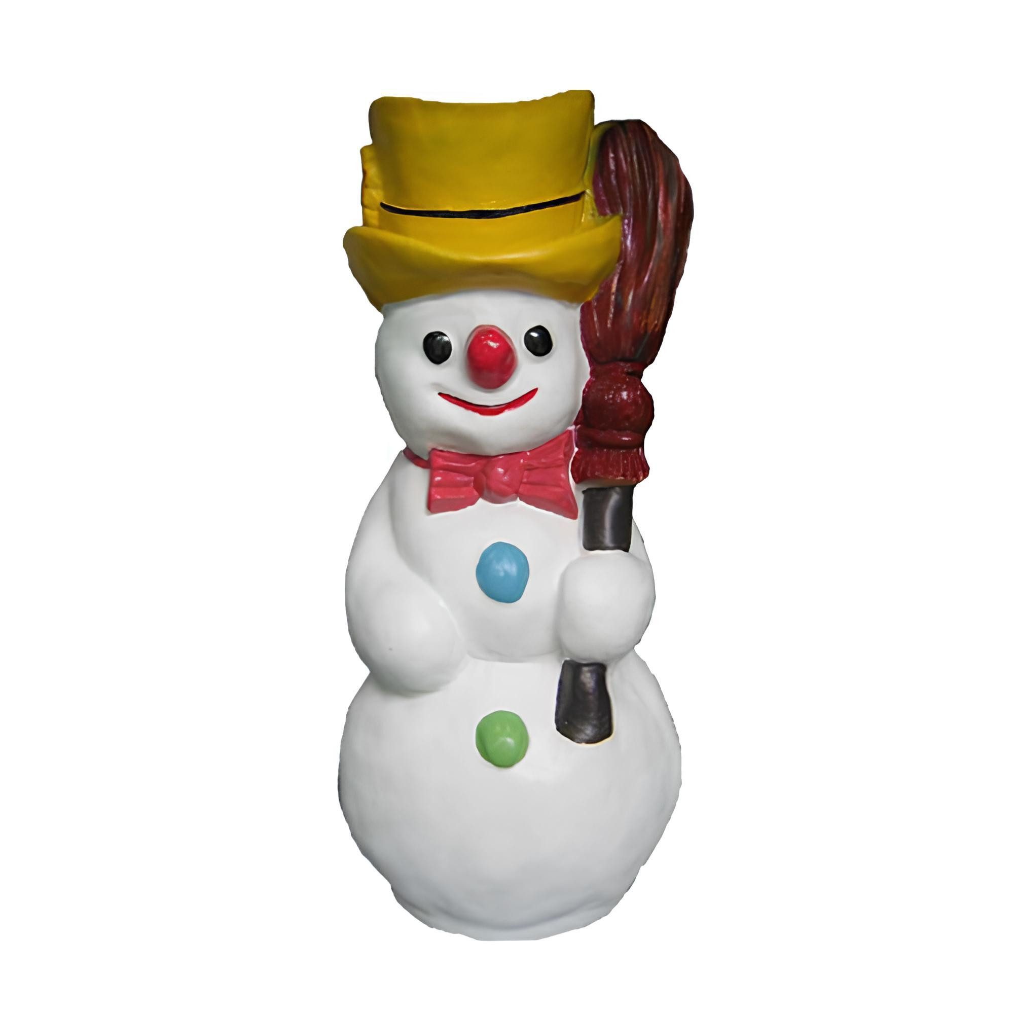 Xlmoebel Weihnachtsfigur Schneemann Deko Figur aus Polyresin für winterliche Stimmung (Skulptur), Hergestellt in Europa