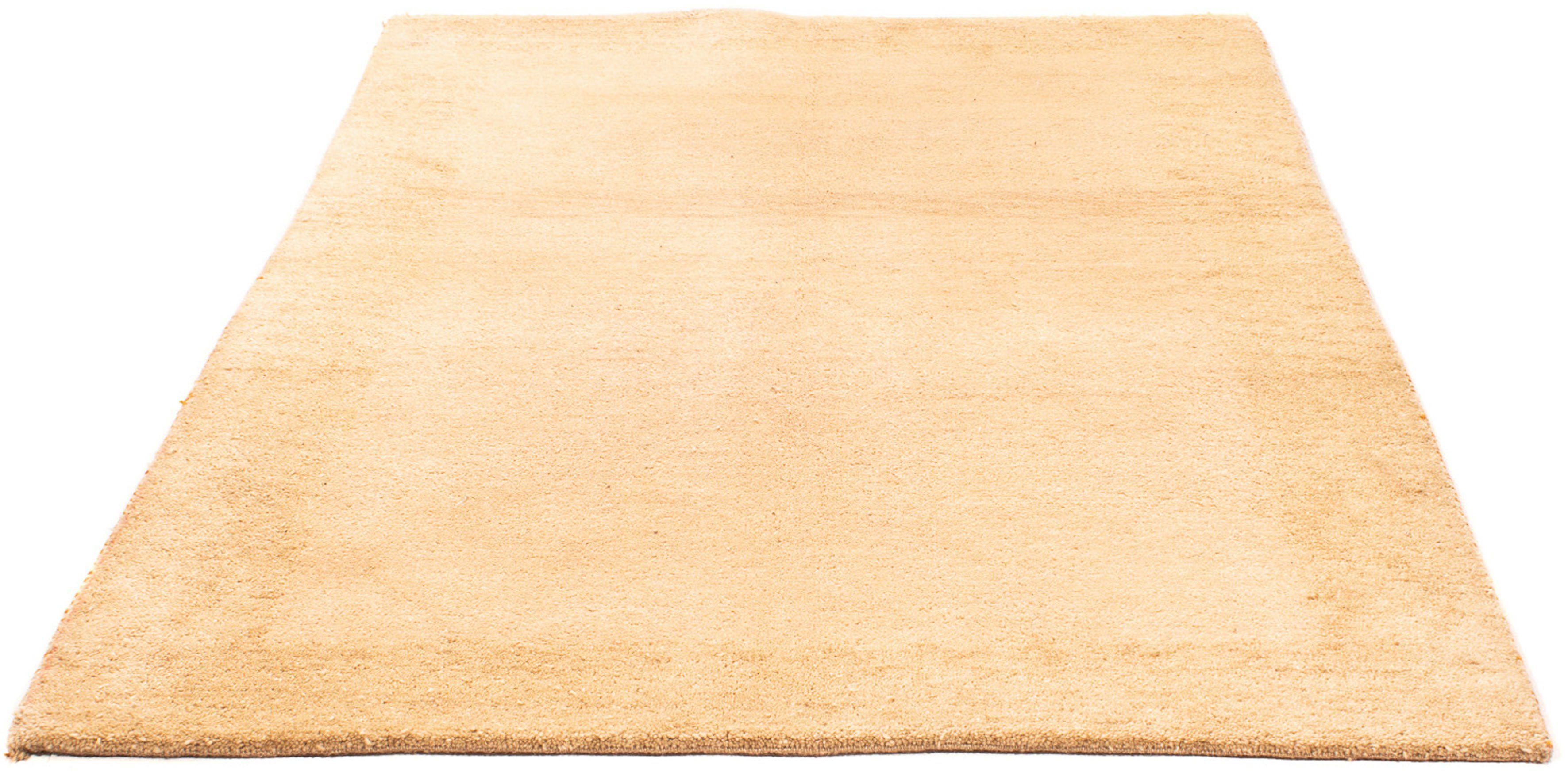 Wollteppich Gabbeh - Indus - 197 x 137 cm - beige, morgenland, rechteckig, Höhe: 18 mm, Wohnzimmer, Handgeknüpft, Einzelstück mit Zertifikat