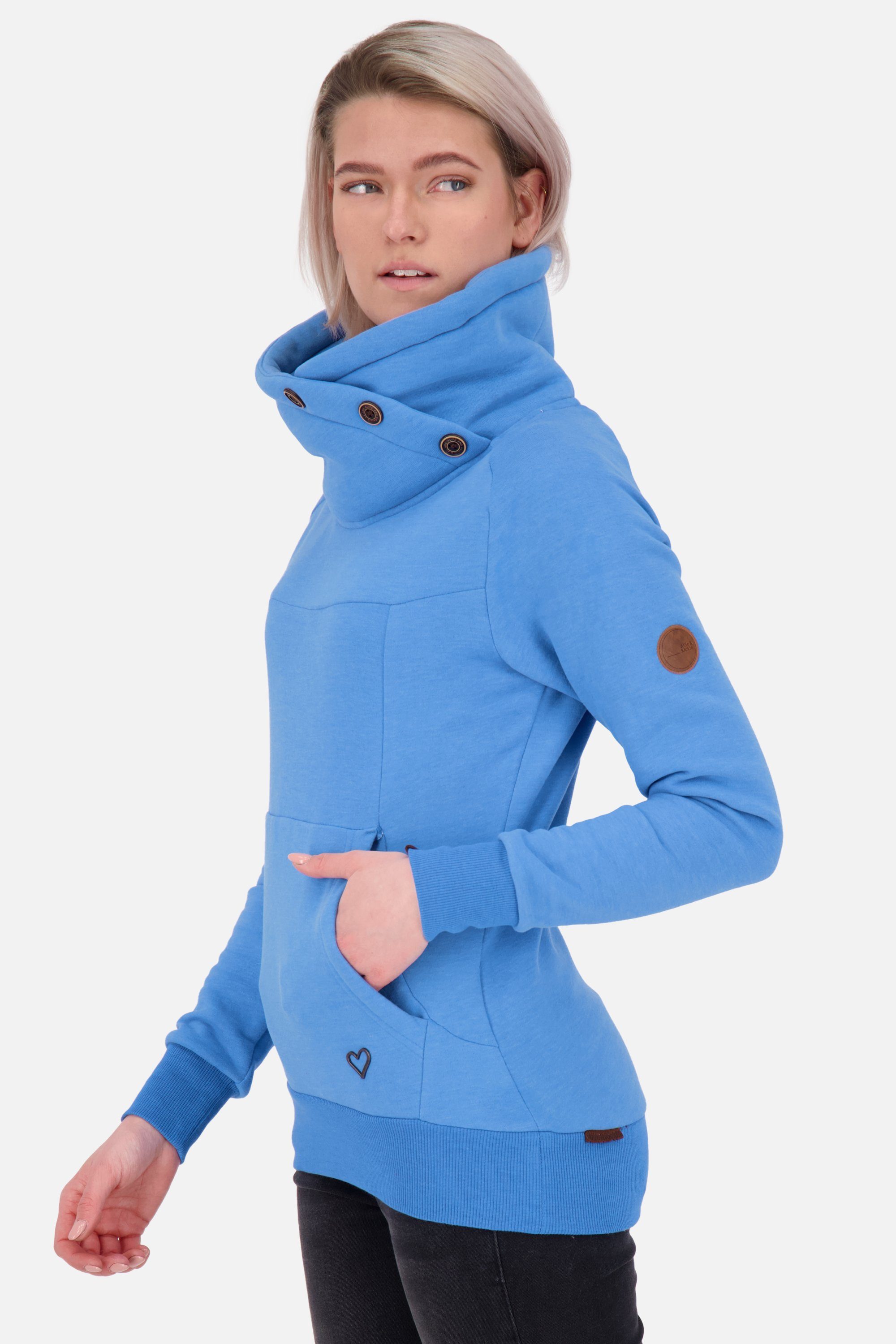 Damen Pullover A Sweatshirt azure Alife Sweatshirt Kickin & VioletAK melange Rundhalspullover,