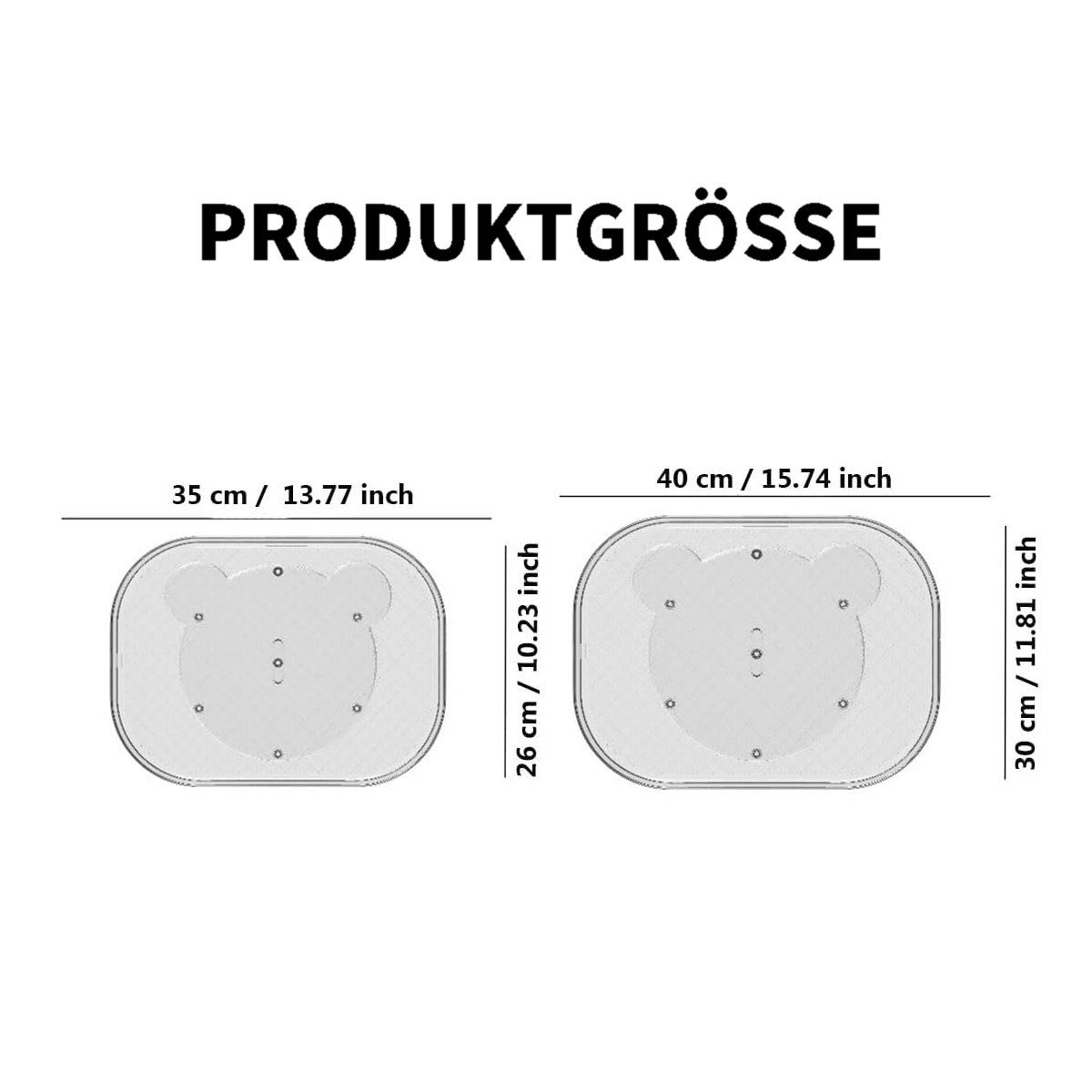 götäzer Tablett Quadratischer um drehbares rechteckiges (1-tlg), Lazy-Plattenspieler, 360° Rutschfestes, Lagerregal