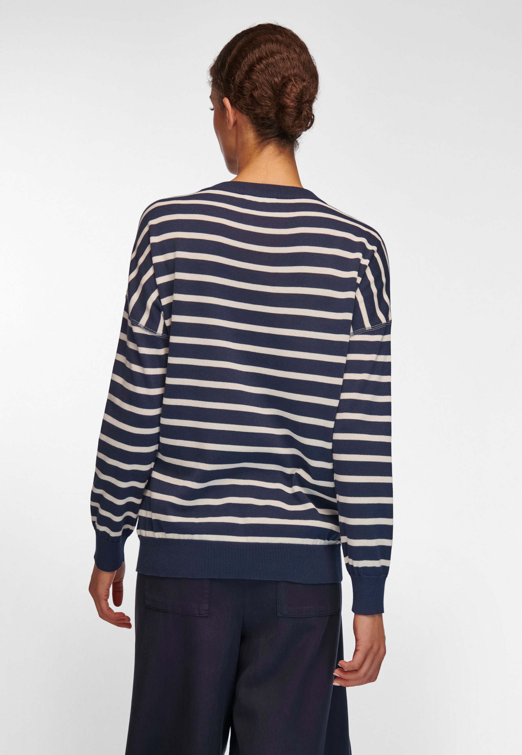 Peter Strickpullover Hahn Cotton navy