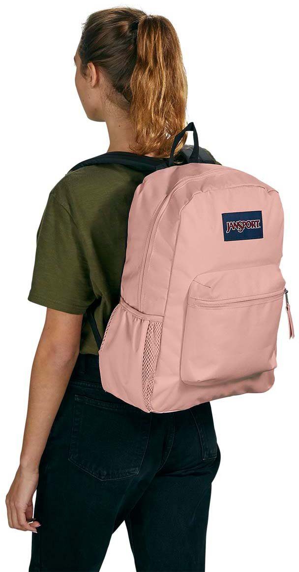 Rose mit Rücken Cross Jansport Freizeitrucksack Misty Town, gepolstertem