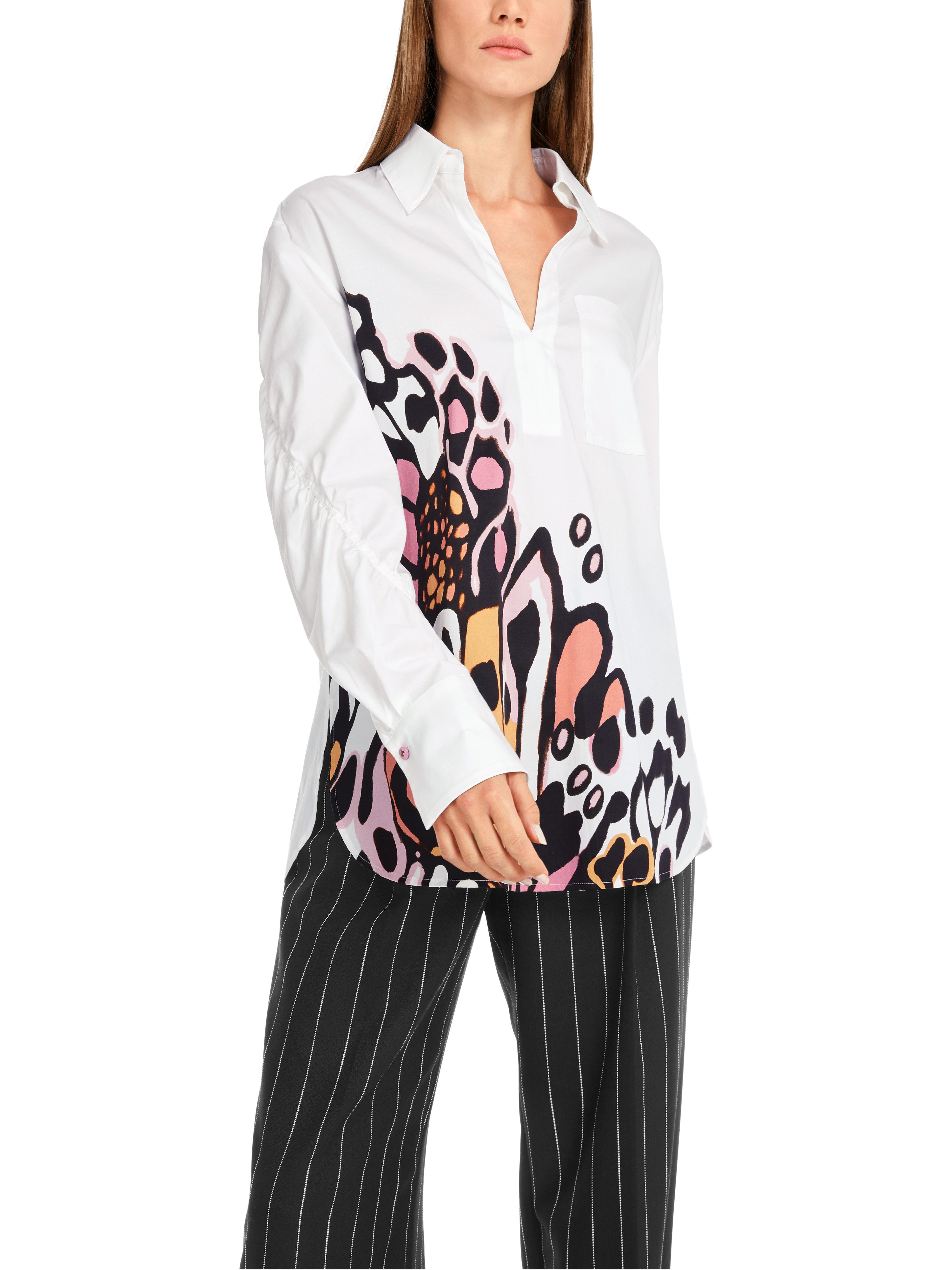 Langarmbluse "Butterfly's Diary" Premium Damenmode