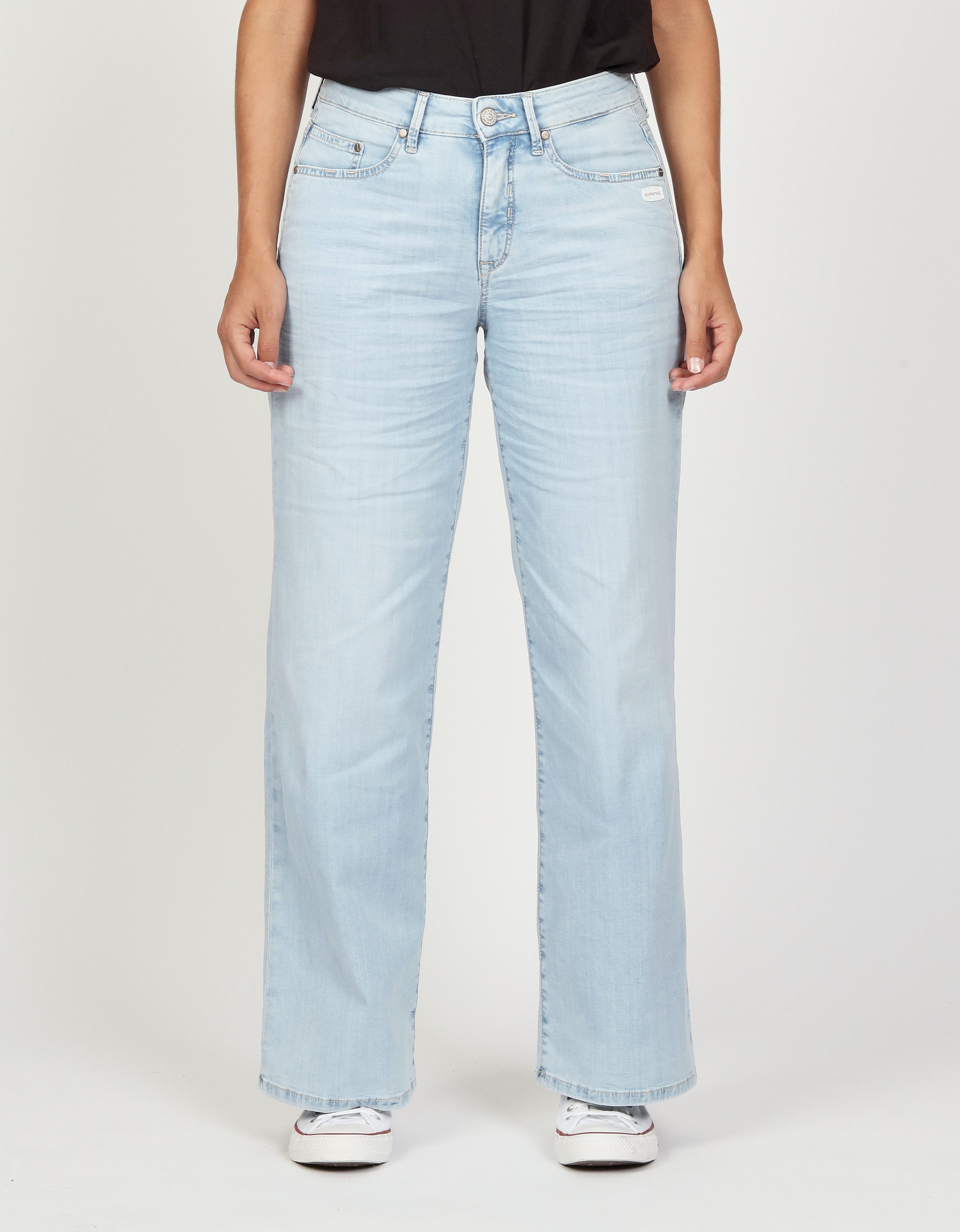 GANG Weite Jeans 94CARLOTTA weiter Fit im bodenlangen Palazzo-Style günstig online kaufen