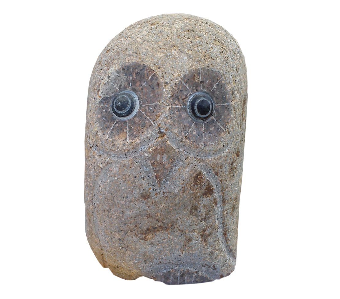 Dehner Gartenfigur Eule, 9 x 16 x 15 cm, Granit, grau, sortiert günstig online kaufen