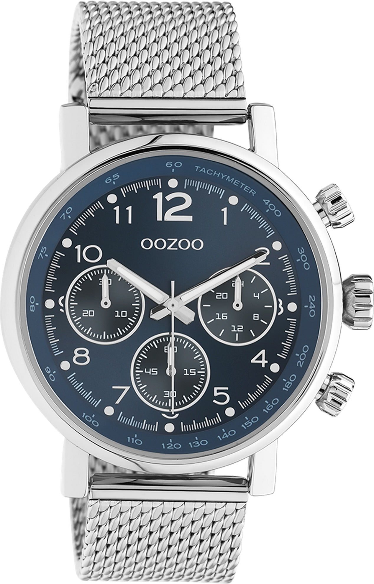 Quarzuhr Oozoo Unisex Armbanduhr silber Analog