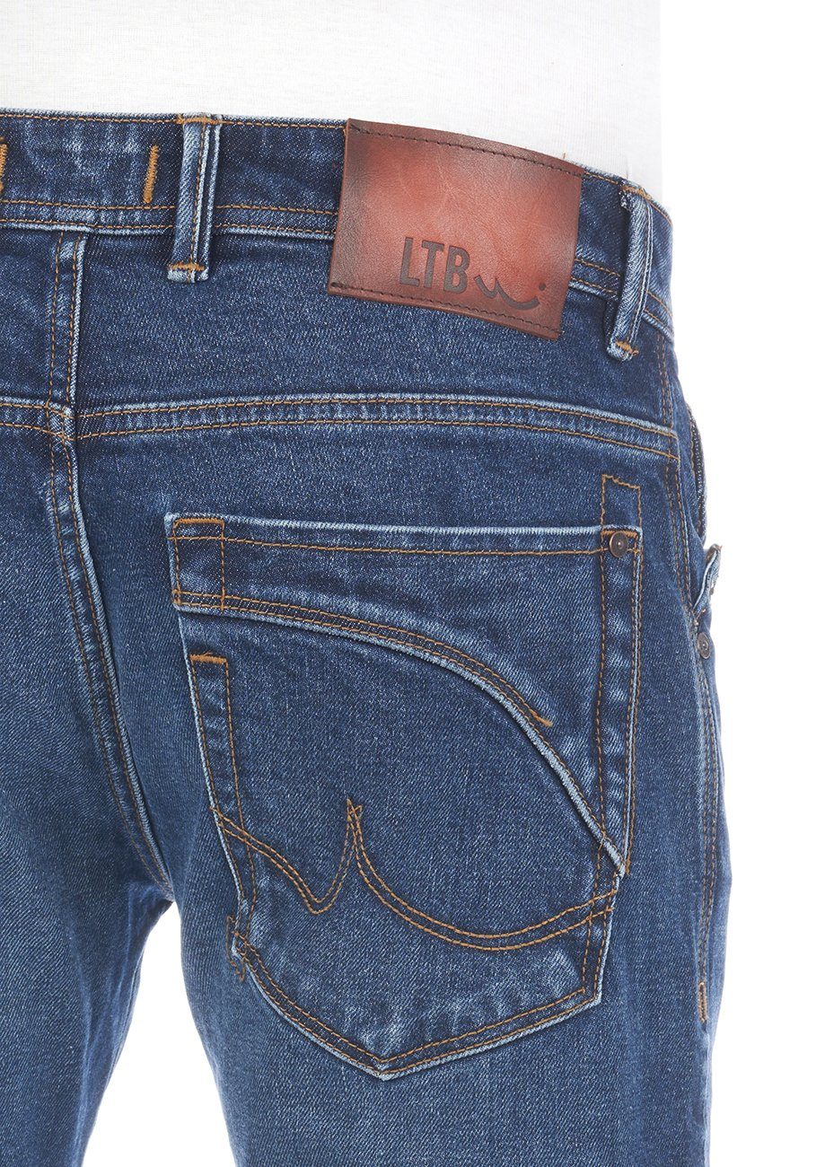 Stretch Wash Jeanshose Hose Bootcut-Jeans Herren LTB (54329) mit Cut Undamaged Boot Magne Roden Denim