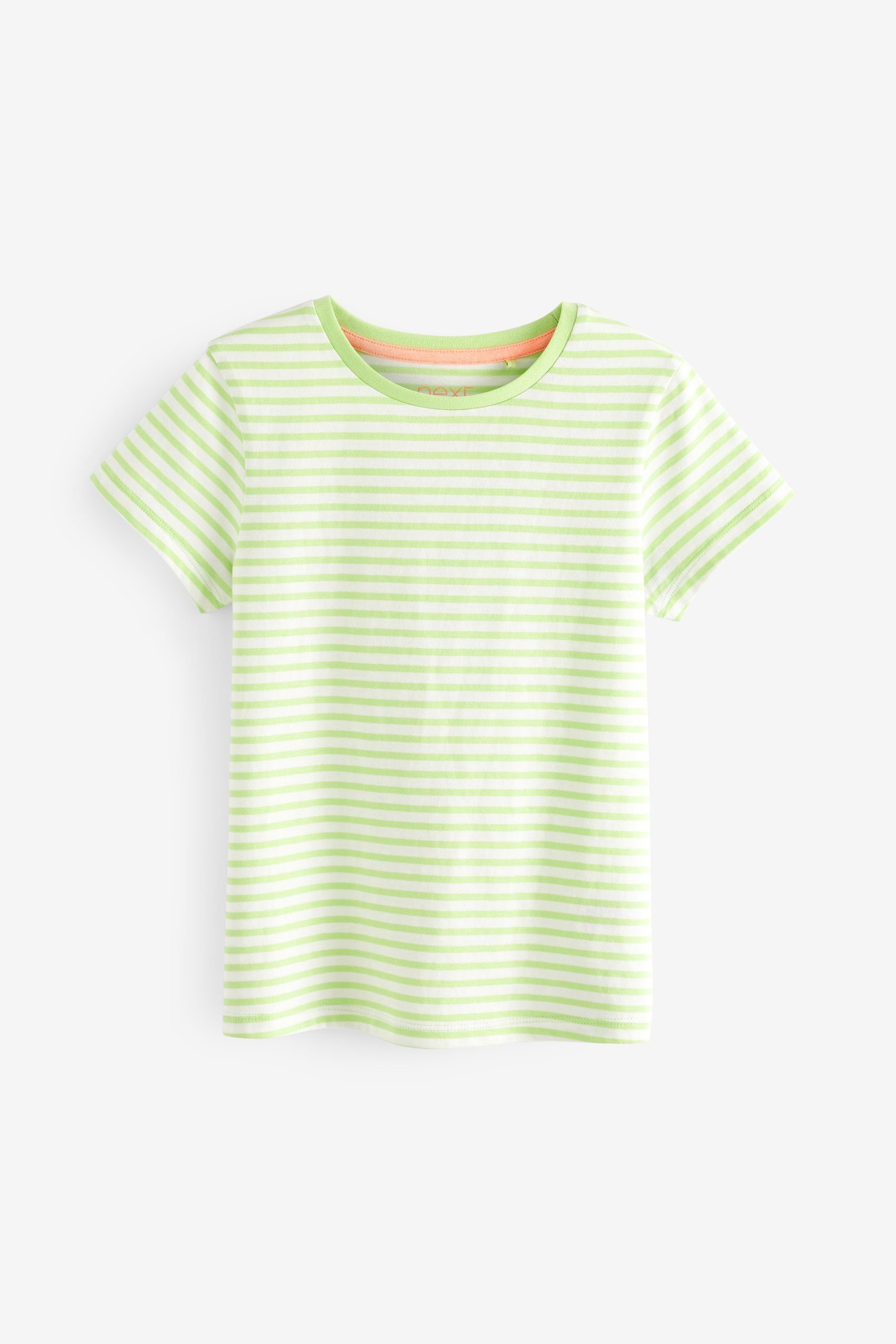 Stripe T-Shirt T-Shirt Green (1-tlg) Next Lime