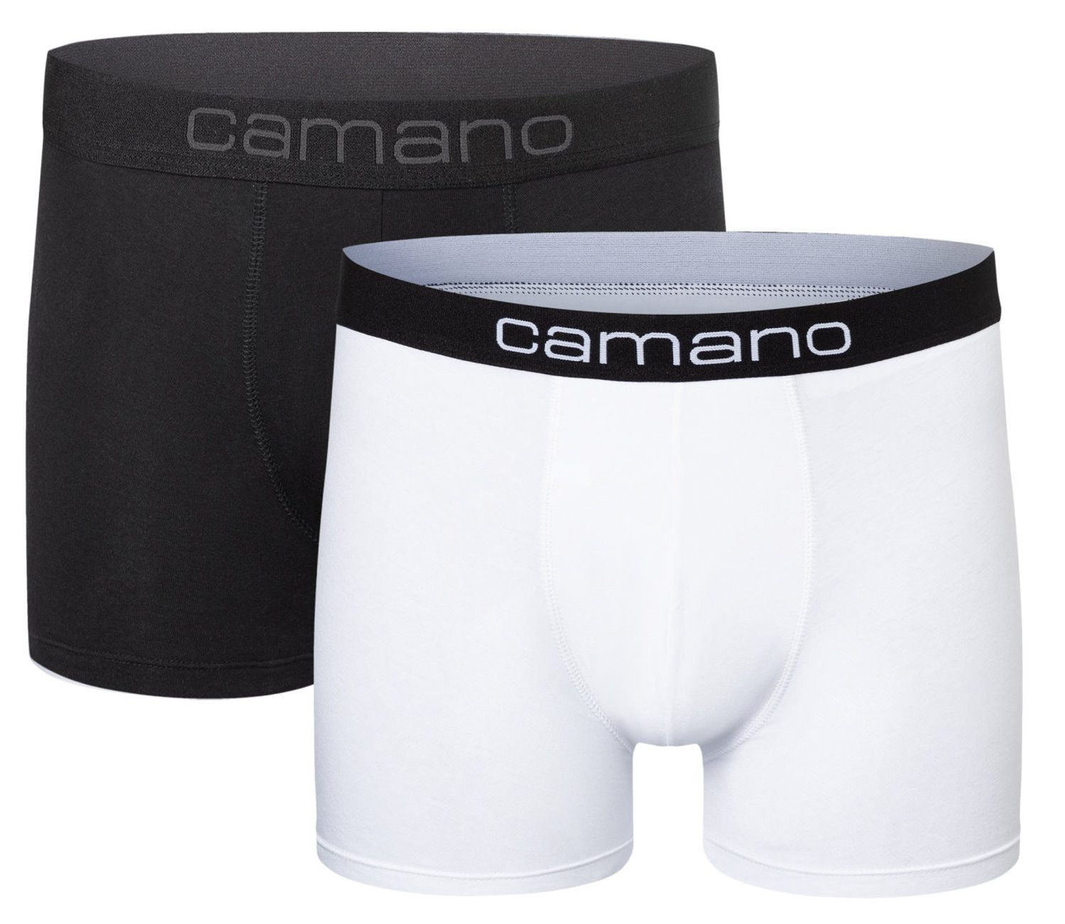 Camano Boxershorts "comfort" 2er Pack, mit elastischem Logobund günstig online kaufen
