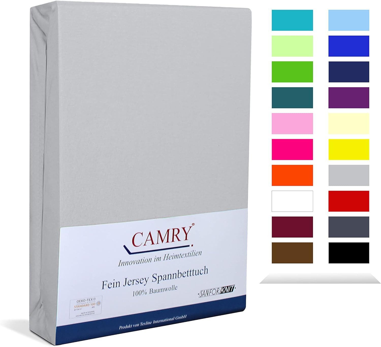 Camry Spannbettlaken CLASSIC, Jersey Baumwolle, Gummizug: rundum, viele Far günstig online kaufen