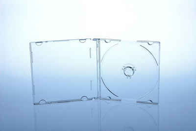 Livepac Office DVD-Hülle 25 Mini DVD CD Hüllen 8cm slimcase clear